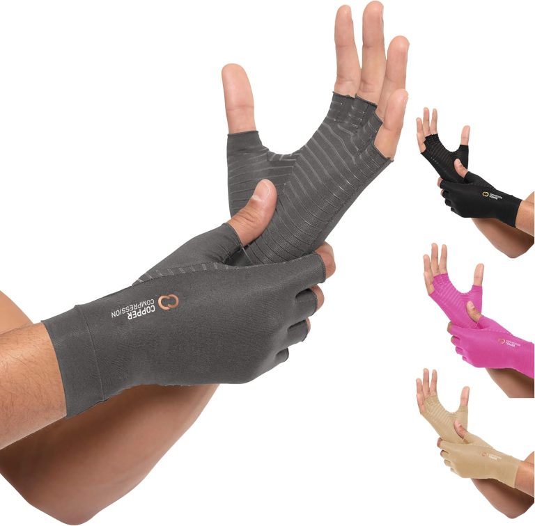 Copper Compression Arthritis Gloves | Fingerless Arthritis Carpal Tunn...
