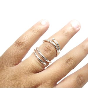 Swan Splint Ring Adjustable for PIP or DIP Joint • Swan Neck Splint