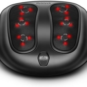 Nekteck Foot Massager with Heat, Shiatsu Heated Electric Kneading Foot...