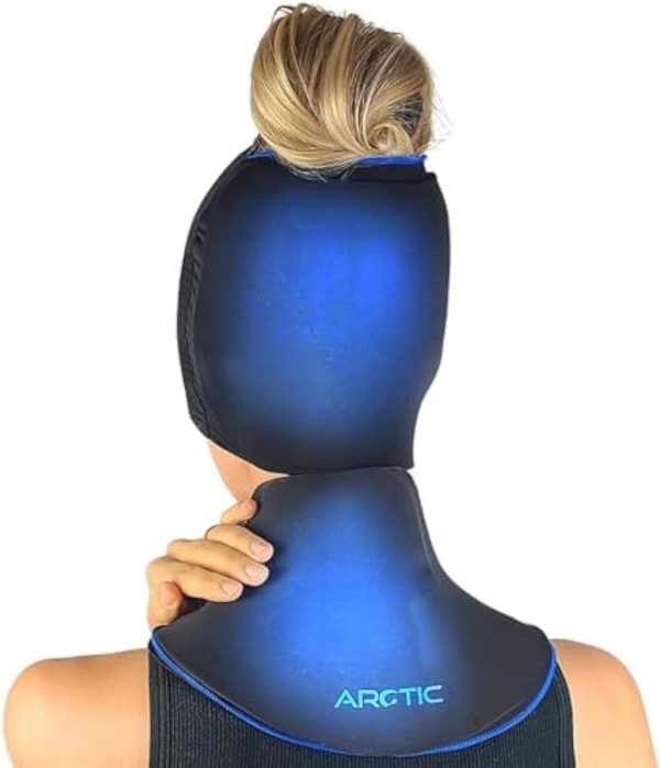 Migraine Relief Cap & Neck Ice Pack Wrap | Double Gel | Neck Pain Reli...