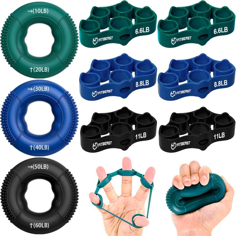 FitBeast Grip Strength Trainer, Finger Exerciser, Forearm Strengthener...