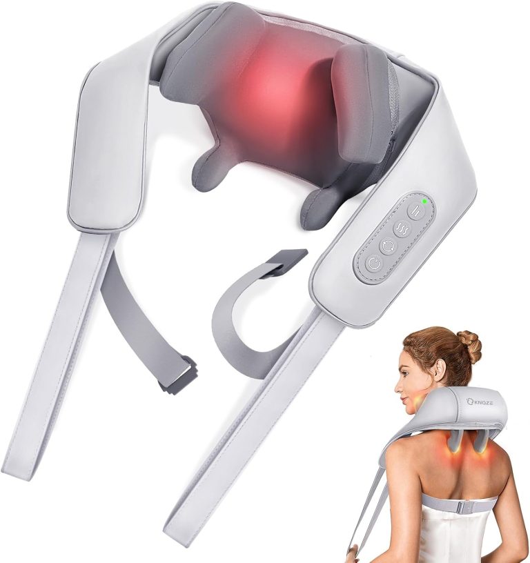 Neck and Shoulder Massager with Heat, Cordless Back and Neck Massager,...