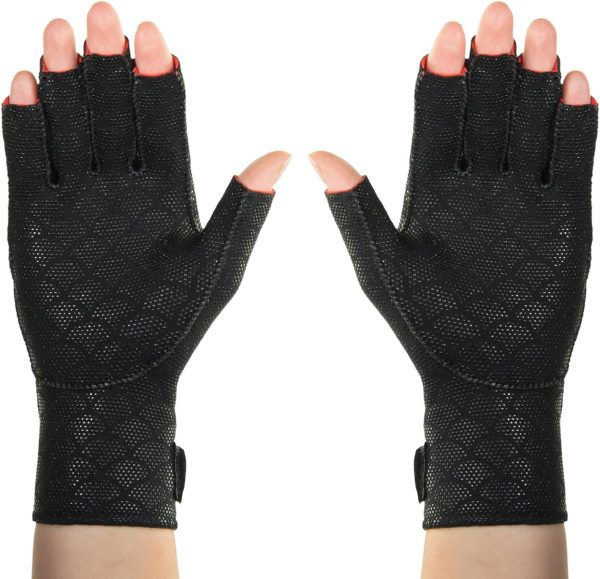 Thermoskin Premium Arthritic Gloves, Black,Thermoskin Premium Arthriti...