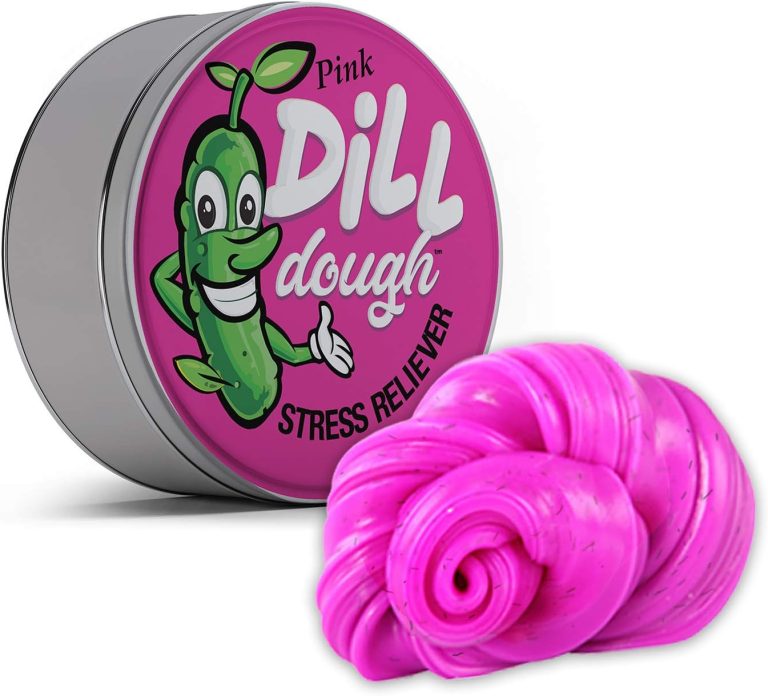Gears Out Pink Dill Dough Stress Reliever Putty Glow in The Dark Funny...