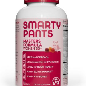 SmartyPants Multivitamin Gummy for Women 50 and Over: Omega 3 Fish Oil...