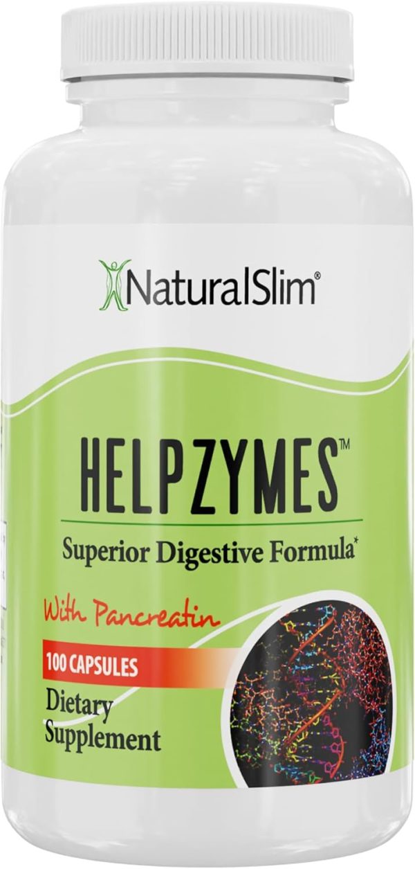 NaturalSlim Digestive Enzymes for Women & Men - Helpzymes Essential En...