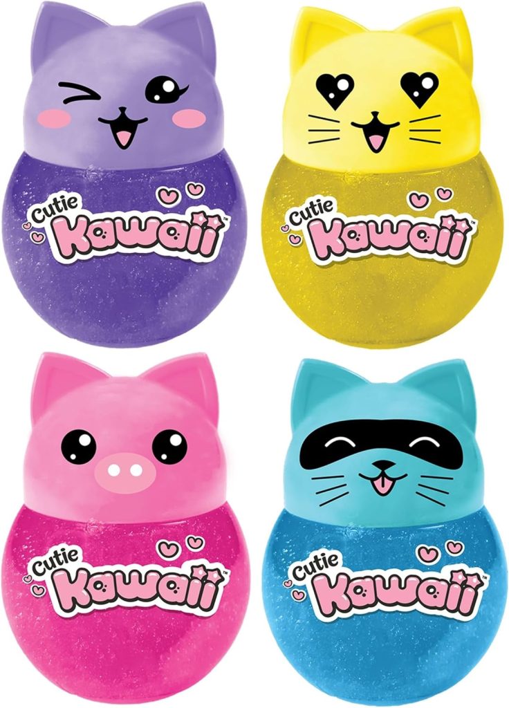 JA-RU Cutie Kawaii Slime (1 Slime Assorted Color) Glitter Slime for Ki...