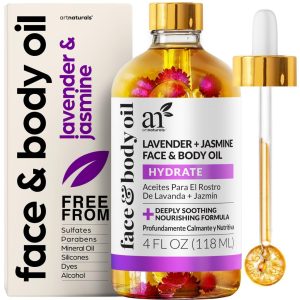 Artnaturals Organic Lavender + Jasmine Face Oil 4.0oz - for Body & Hai...