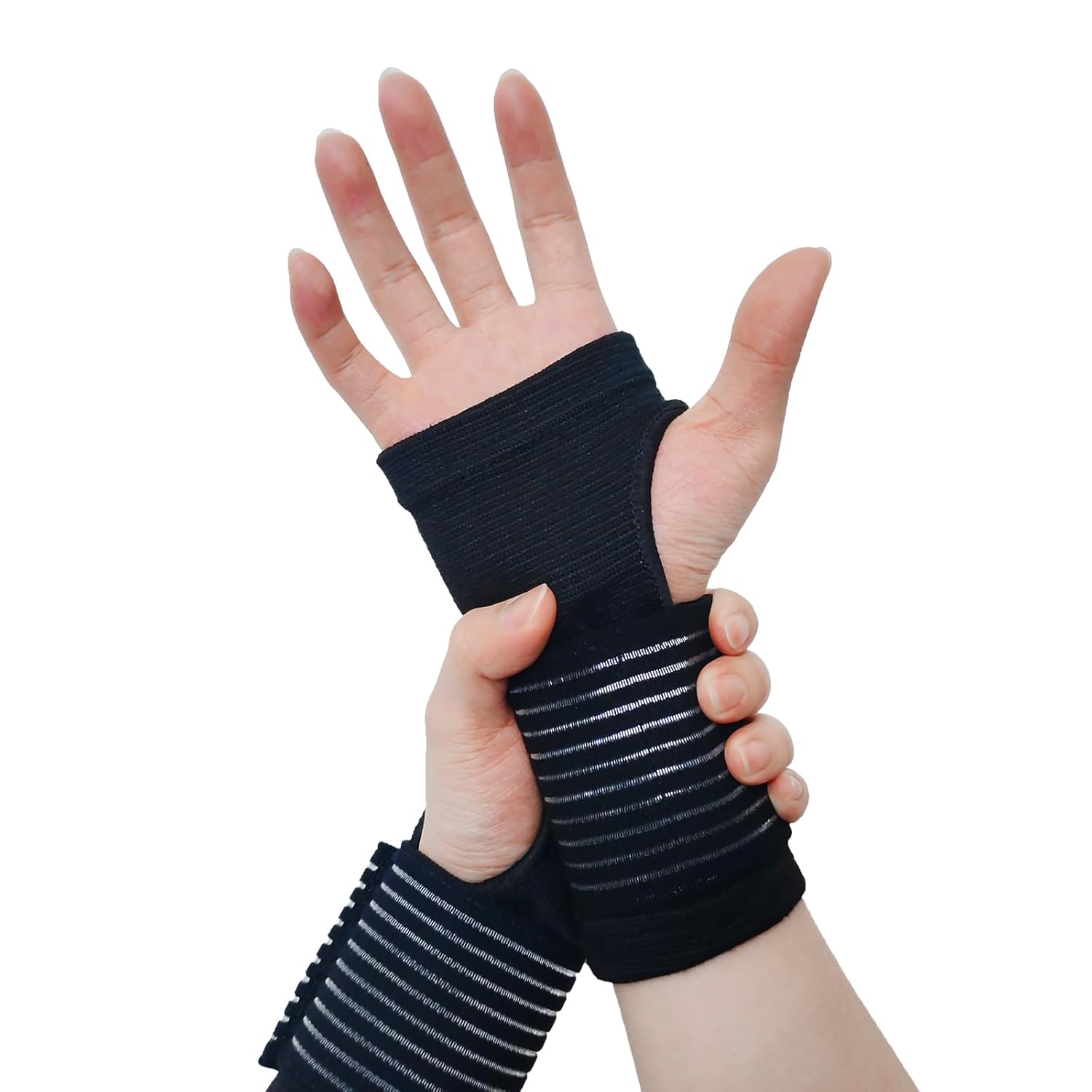 2 Pack Wrist Brace, Compression Wrist Support Splint for Women Men, Ad...