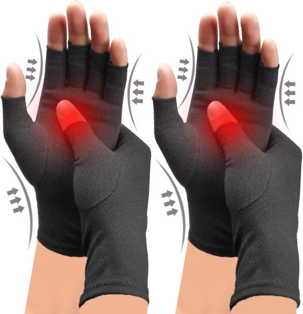 2 Pairs Arthritis Compression Gloves, for Arthritis, Rheumatoid, Osteo...