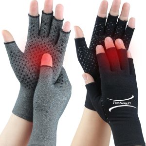2 Pairs Arthritis Gloves for Pain Relief, Compression Gloves for Arthr...