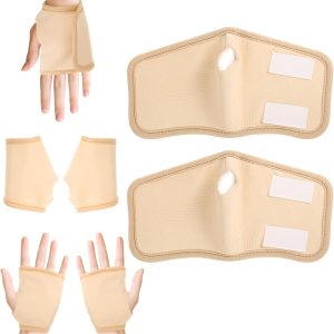 2 Pcs Castor Oil Pack Wrap for Hands, Adjustable Castor Oil Hand Wrap ...