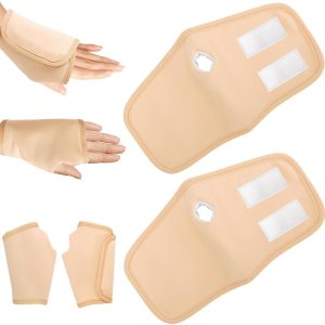 2Pcs Castor Oil Pack Wrap for Hands, Self Adhesive Adjustable Reusable...