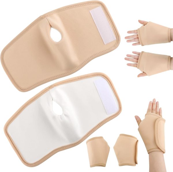 2Pcs Castor Oil Packs for Hands, Reusable Hand Castor Oil Wrap, Adjust...