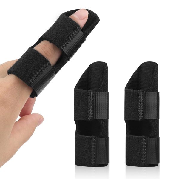 2Pcs Trigger Finger Splint, Finger Braces Joint Stabilizer, Adjustable...