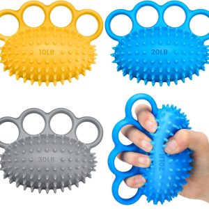 3 Pack Hand Exercise Balls Finger Strengthener Therapy Hand Balls Grip...