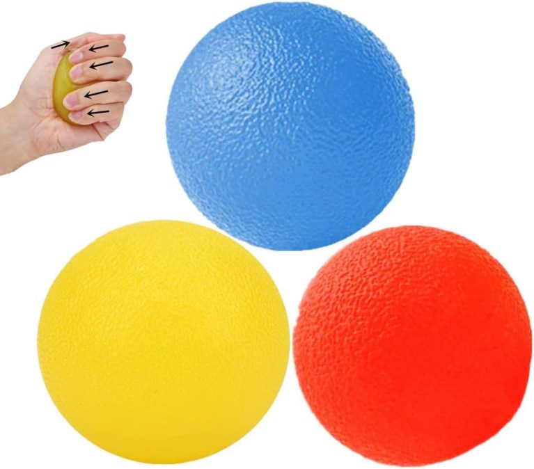 3 Resistance Levels 1.77in/4.5cm Physical Therapy Hand Exercise Balls ...