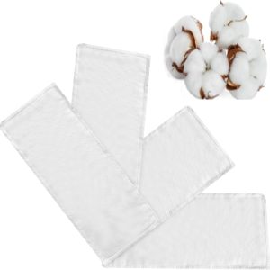 4 Small Pcs Organic Cotton Flannel for Castor Oil Pack Wrap. Castor Oi...