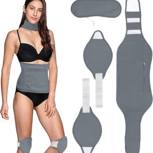 4Pack Castor Oil Pack for Knee, Neck and Abdomen, Reusable Compress Ca...