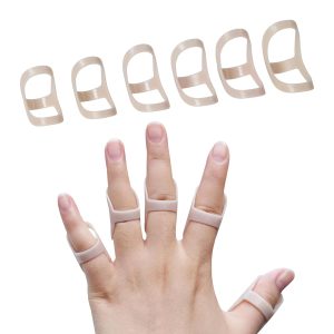 6 Pack Oval Finger Splints Waterproof Finger Splint for Arthritis, Tri...