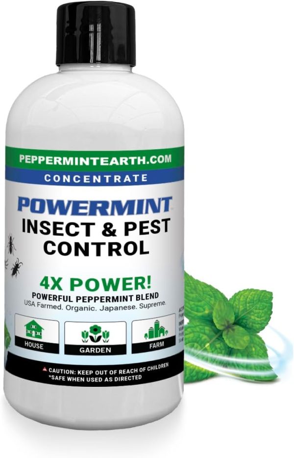 8 Oz Peppermint Oil Insect & Pest Control Concentrate - Makes 1 Gallon...