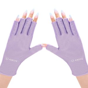 AIRSEE UV Gloves for Nail Lamp,Professional UPF50+ UV Protection Glove...