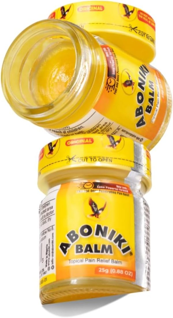 Aboniki Balm (2 Glass Jars) – Powerful Topical Analgesic for Sore Musc...