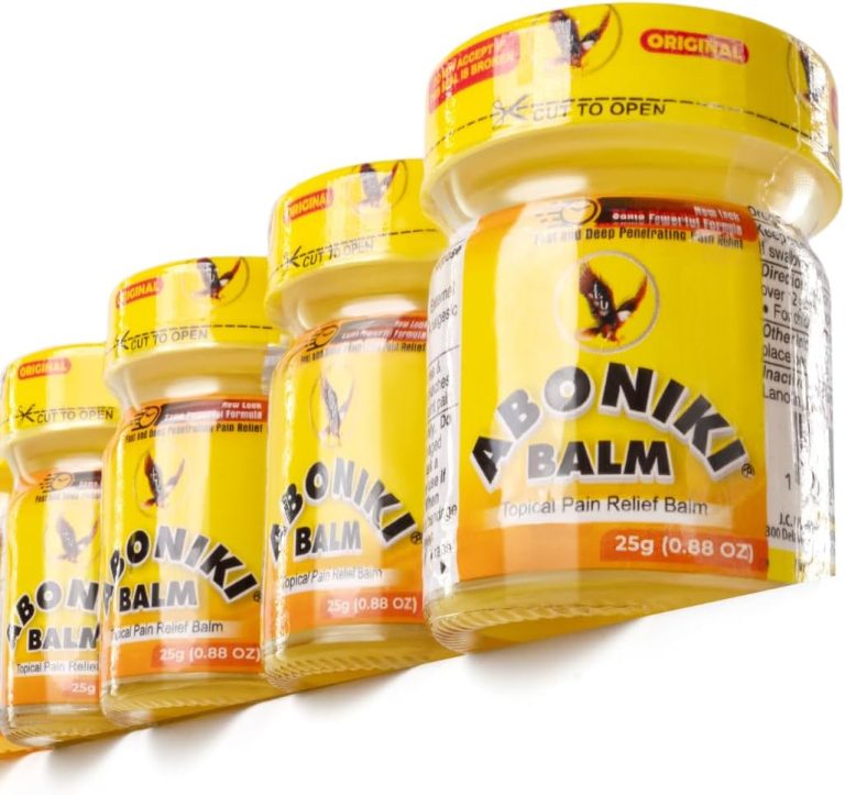 Aboniki Balm (4 Jars) – Powerful and Fast-Acting Pain Relief for Muscl...