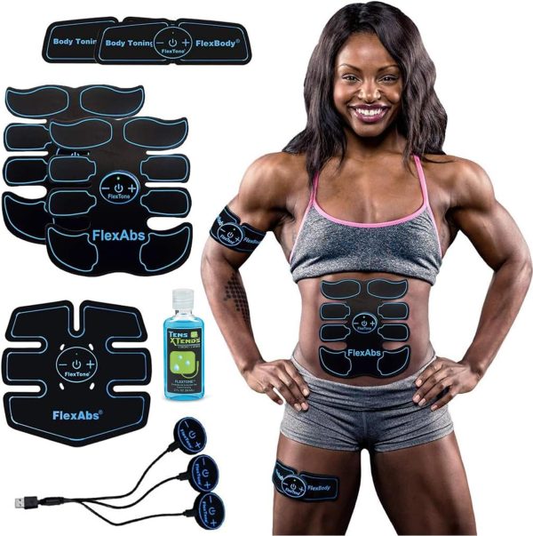 Abs Stimulator Muscle Toner - FDA Cleared - Rechargeable Wireless EMS ...