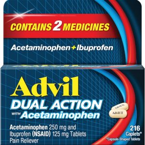 Advil Dual Action with Acetaminophen and Ibuprofen for 8 Hour Pain Rel...