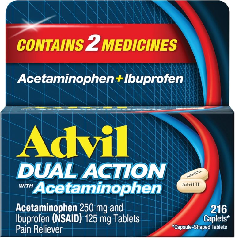 Advil Dual Action with Acetaminophen and Ibuprofen for 8 Hour Pain Rel...