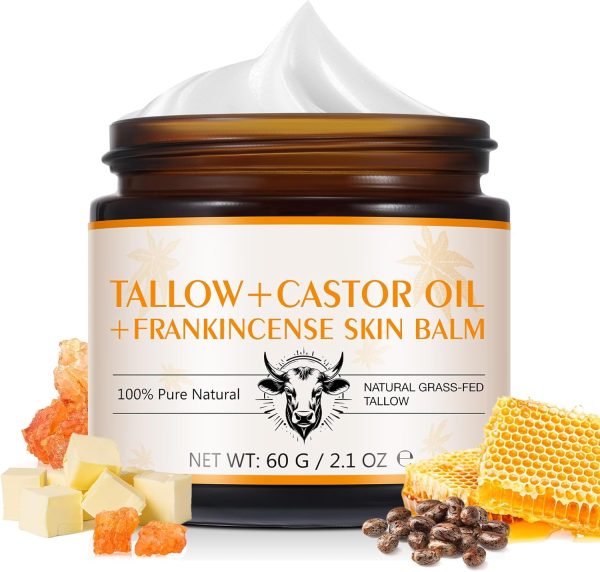 Beef Tallow Frankincese Oil Massage Balm for Muscle/Joint Soothing/Rel...