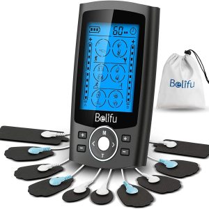 Belifu Dual Channel TENS EMS Unit 24 Modes Muscle Stimulator for Pain ...