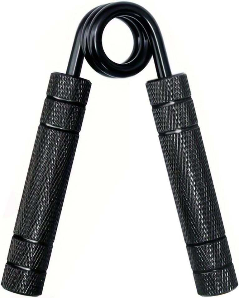 Black Metal Hand Grip Strengthener Including 50LB-350LB Non-Slip Heavy...