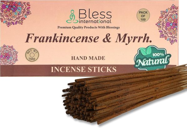 Bless-Frankincense-and-Myrrh 100%-Natural-Handmade-Hand-Dipped-Incense...