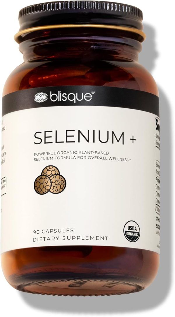Blisque - Organic Selenium for Thyroid Support, Immune System, and Hea...