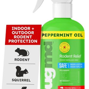 BugMD Peppermint Oil Spray for Rodents - 16oz Mouse Repellent & Rodent...