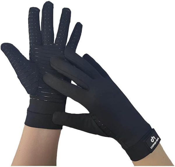 COPPER HEAL Copper Compression Gloves (PAIR) for Men and Women - Highe...