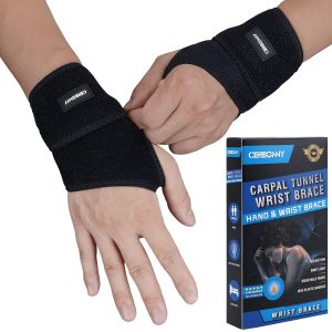 Carpal Tunnel Wrist Brace,2Pack Wrist Support Brace Adjustable Wrist S...