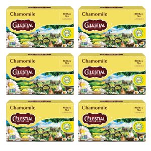 Celestial Seasonings Chamomile Herbal Tea, Caffeine Free, 20 Tea Bags ...