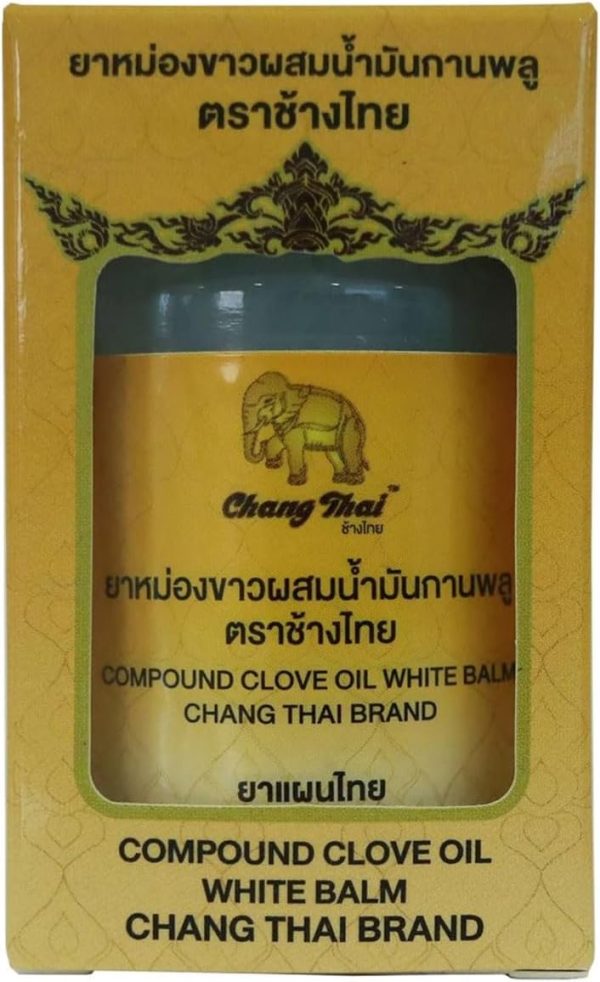 Chang Thai White Ointment Herbal Balm Massage Muscle Temporary Relief ...
