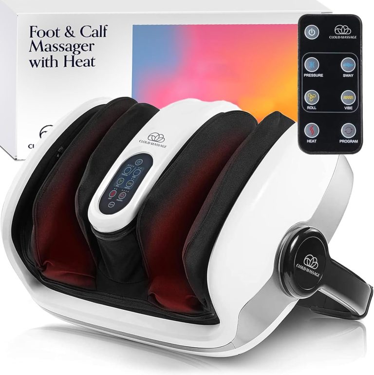 Cloud Massage Shiatsu Foot Massager with Heat – Deep Kneading for Pain...
