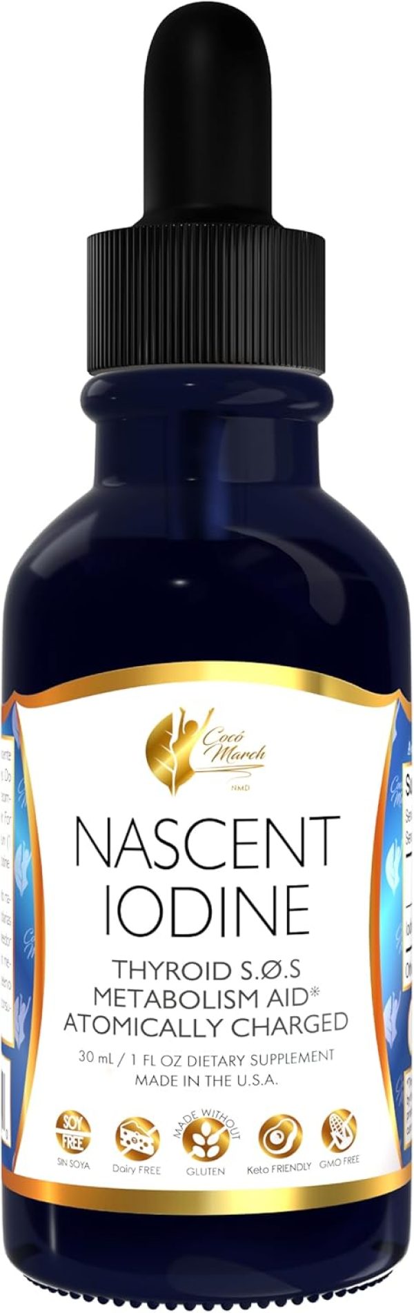 Cocó March N.M.D Nascent-Magnetized Iodine High Concentration, Thyroid...