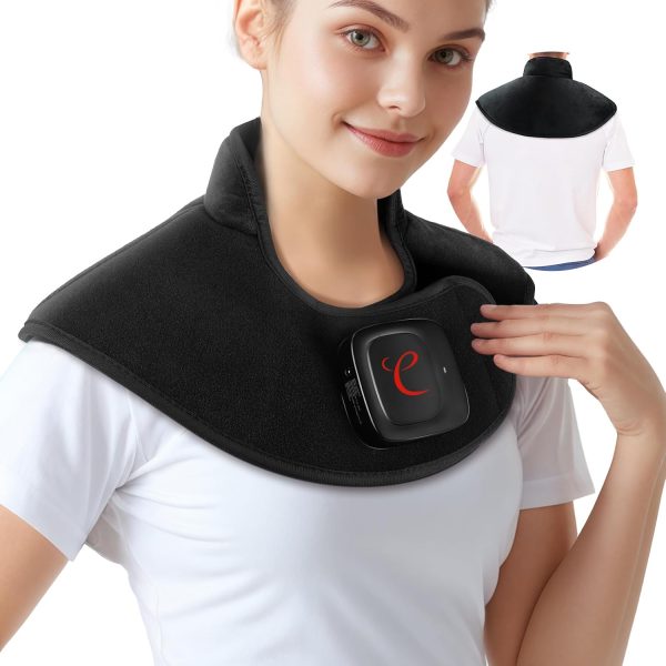 Comfytemp 2.5lb Cordless Heating Pad for Neck Pain Relief, Weighted Re...