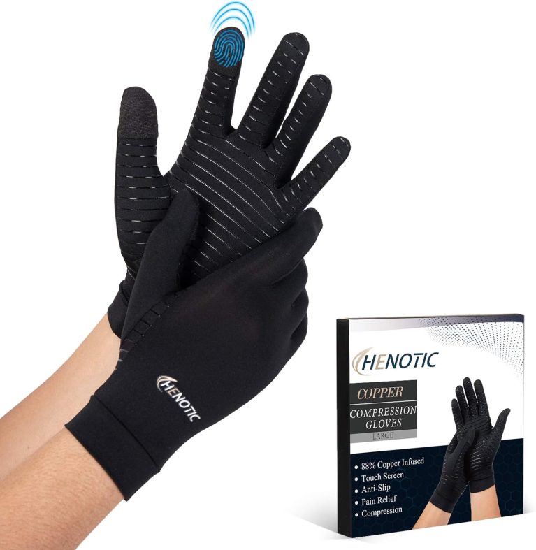 Copper Arthritis Gloves for Women Men, Touch Screen Anti-Slip Arthriti...