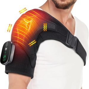 Cordless Shoulder Heating Pad, FSA HSA Eligible Heated Shoulder Wrap w...