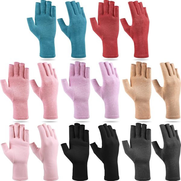 Crowye 8 Pairs Arthritis Compression Gloves Relieve Muscle Pain Finger...