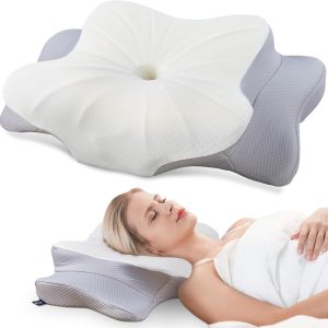 DONAMA Cervical Pillow for Neck and Shoulder,Contour Memory Foam Pillo...