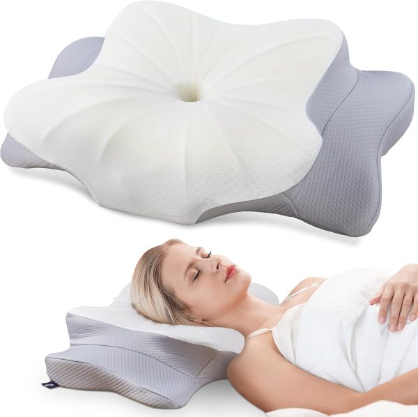 DONAMA Cervical Pillow for Neck and Shoulder,Contour Memory Foam Pillo...