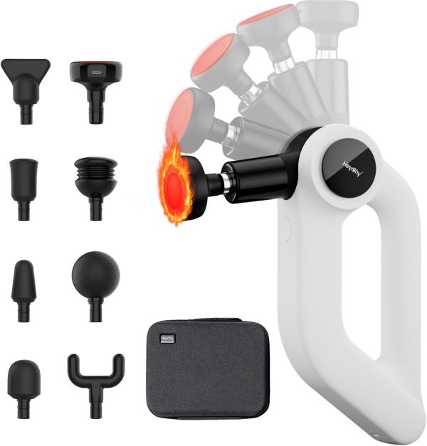 Deep Tissue Massage Gun with Heat,12MM Amplitude Prifessional Muscle M...